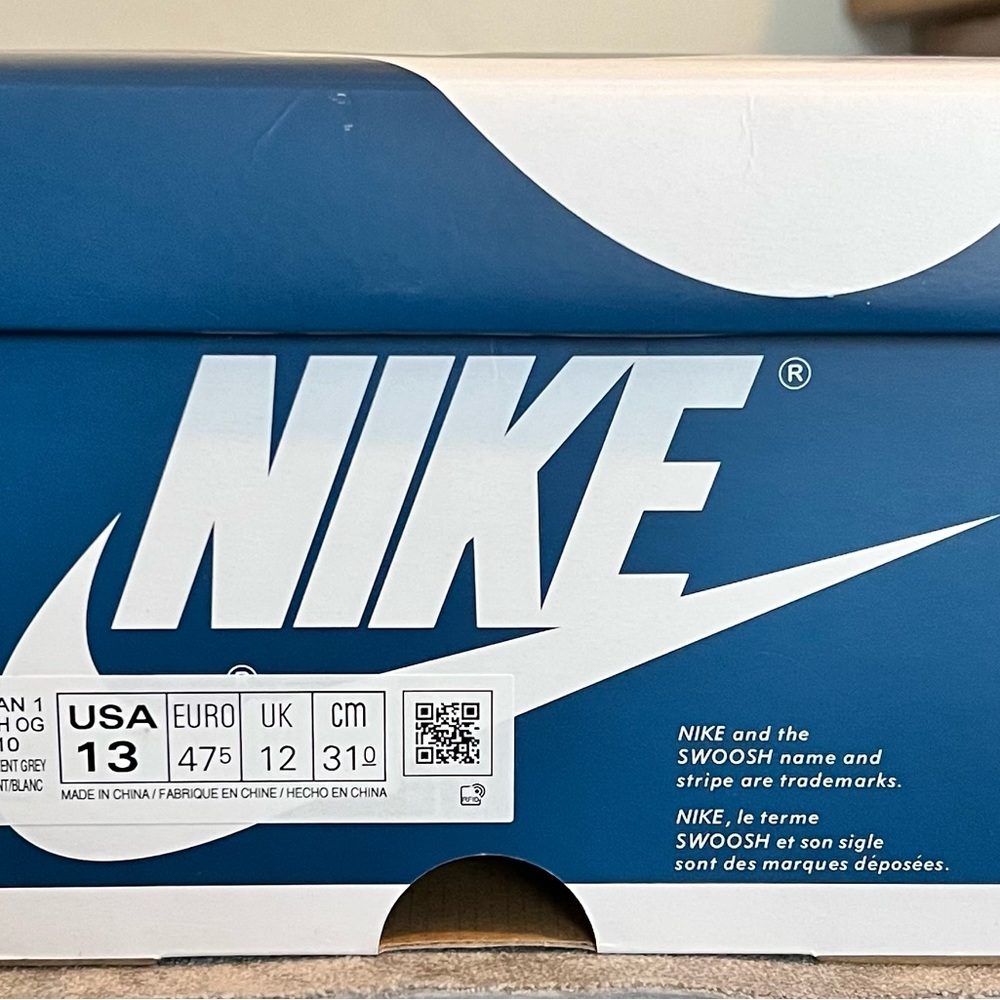 Air Jordan 1 True Blue size 13 (BOX ONLY)